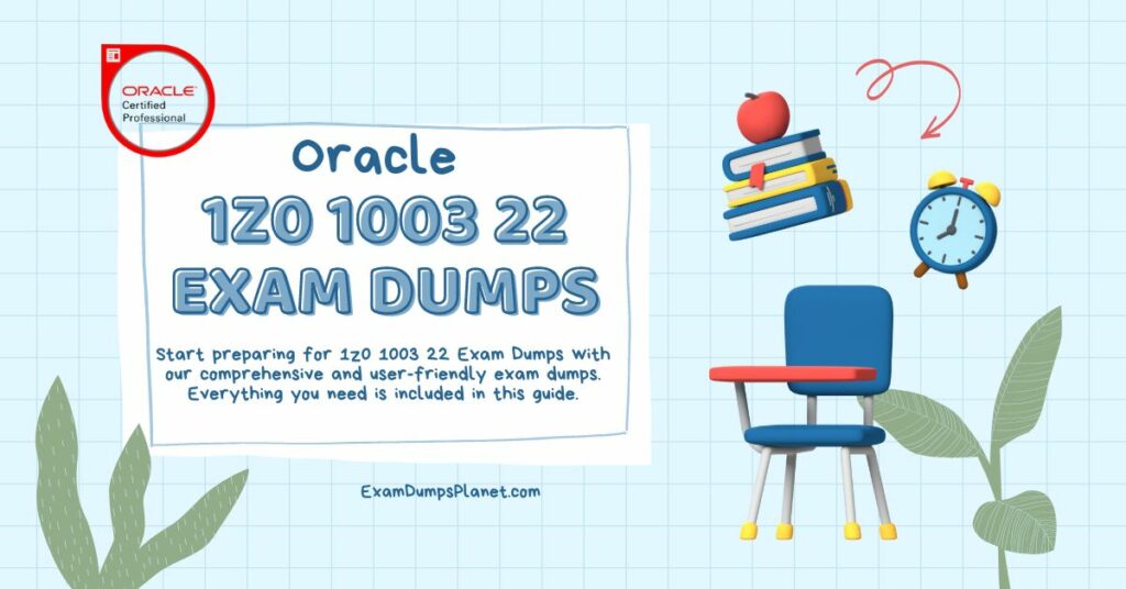 1z0 1003 22 Exam Dumps