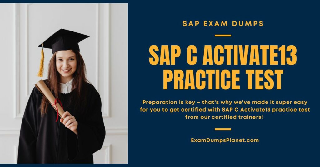 SAP C Activate13 practice test
