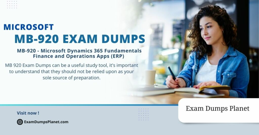 MB 920 Exam Dumps